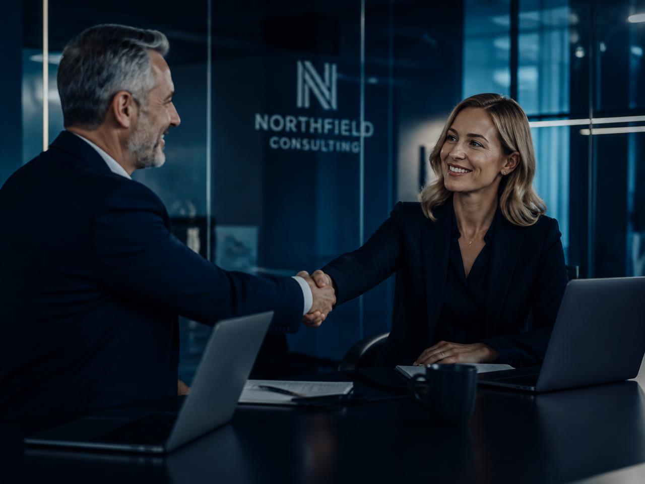 Novabiz consultants meeting a client in a Mumbai office